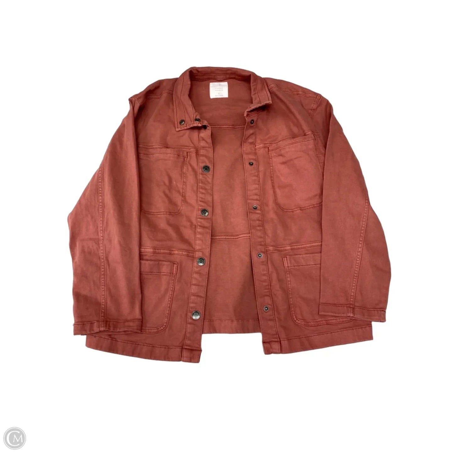 Jacket Denim By Lc Lauren Conrad In Red, Size: L