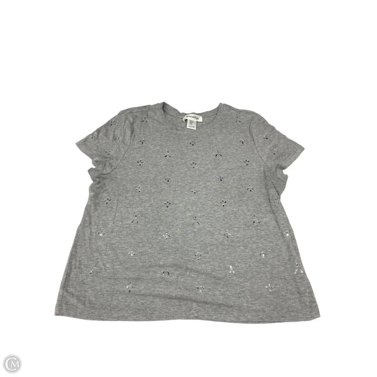 Top Short Sleeve By Bailey 44 In Grey, Size: Xl