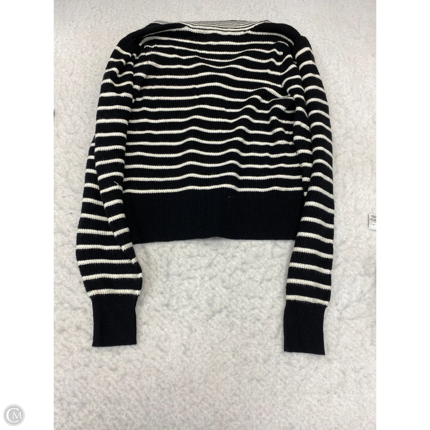 Sweater Cardigan By Bagatelle In Striped Pattern, Size: M