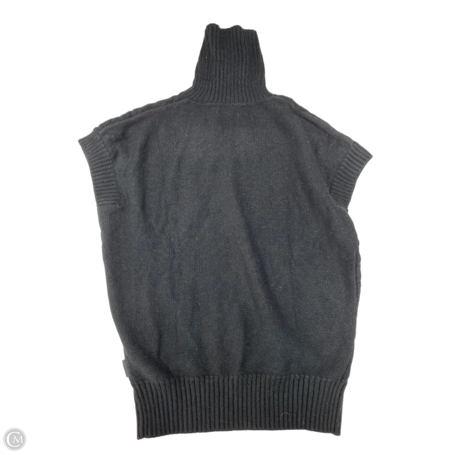 Sweater Short Sleeve By Calvin Klein In Black, Size: Xs