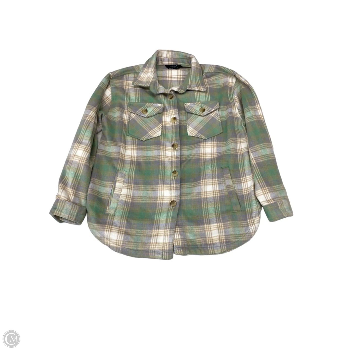Jacket Utility By Members Mark In Plaid Pattern, Size: S