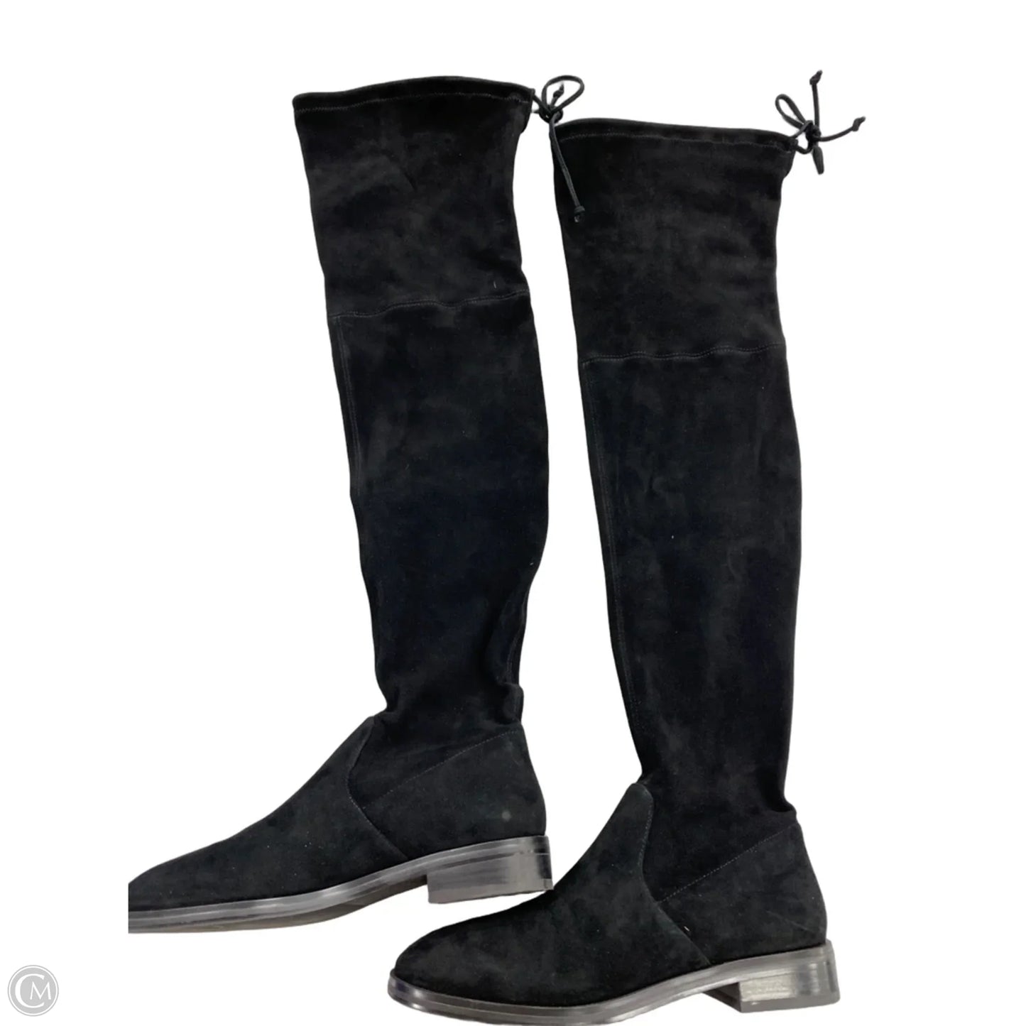 Boots Designer By Stuart Weitzman In Black, Size: 7.5