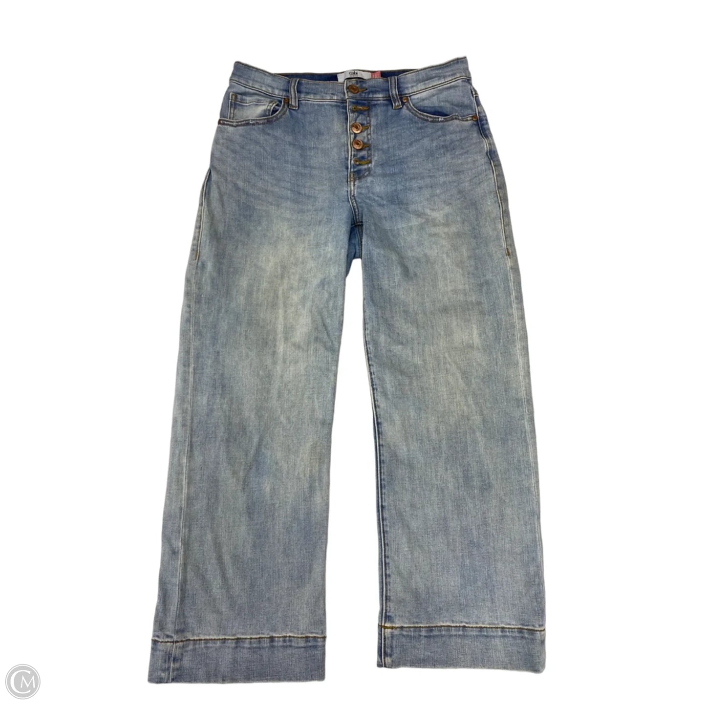 Jeans Wide Leg By Cabi In Blue Denim, Size: 6