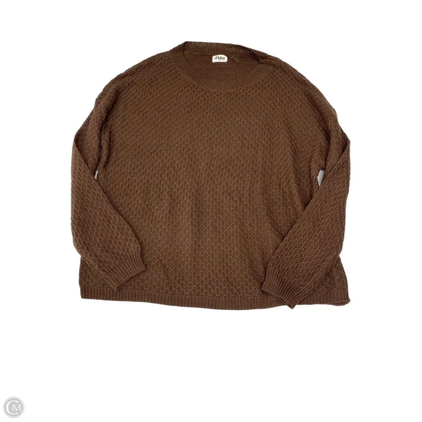 Sweater By Pulse In Brown, Size: M