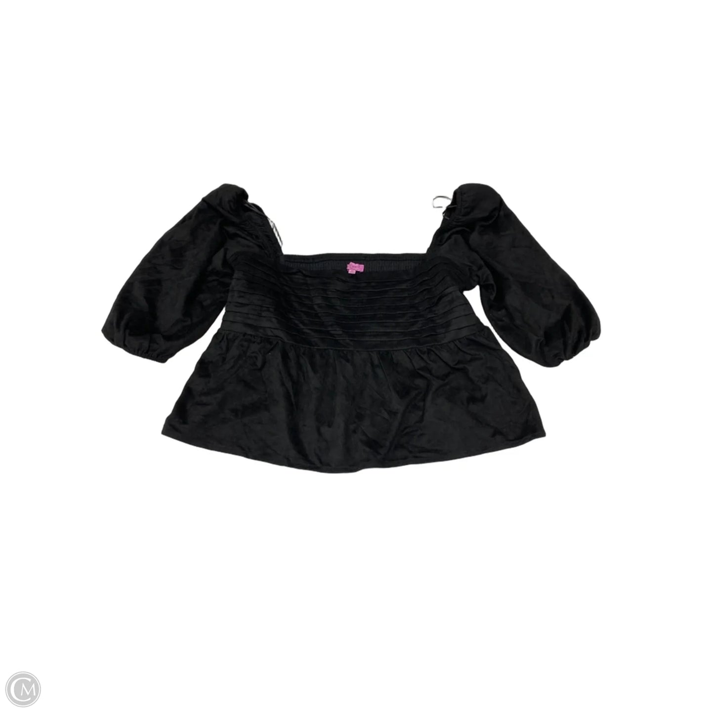 Top 3/4 Sleeve By Mi Ami In Black, Size: Xl