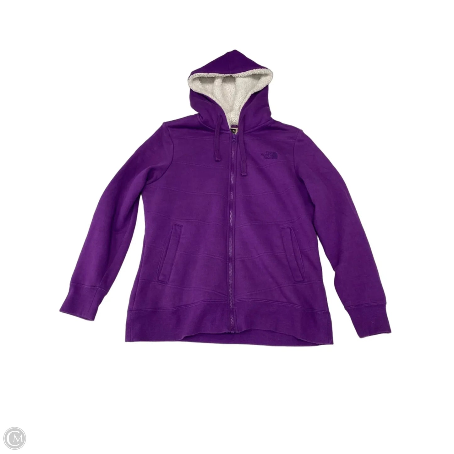 Athletic Jacket By The North Face In Purple, Size: L