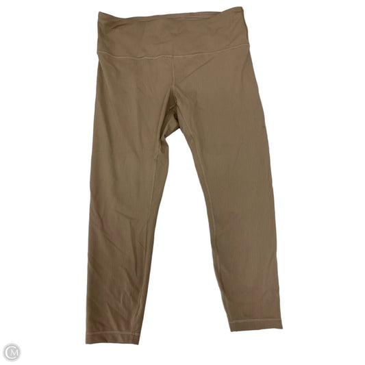 Athletic Leggings By Lululemon In Brown, Size: L