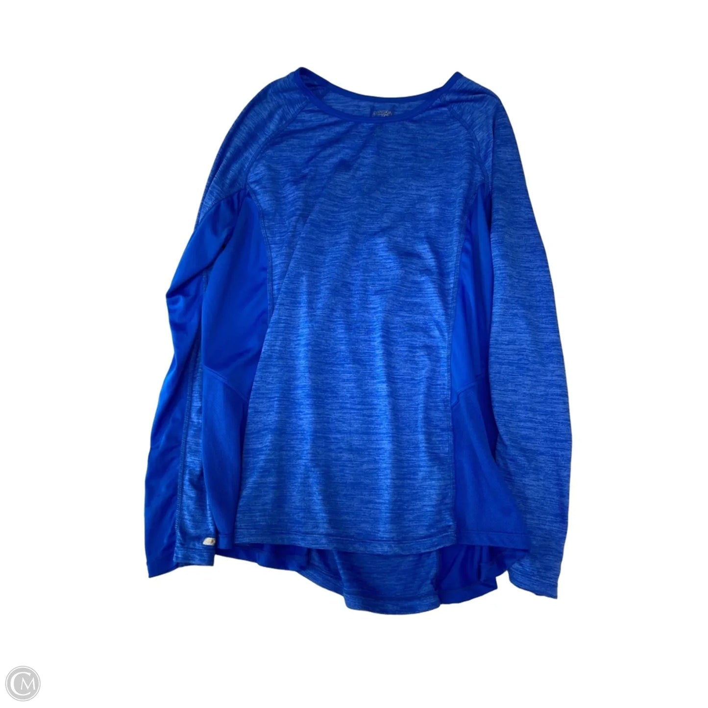 Athletic Top Long Sleeve Collar By Danskin Now In Blue, Size: Xl