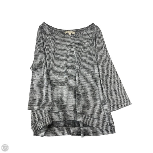 Top 3/4 Sleeve By Loft In Striped Pattern, Size: Xl