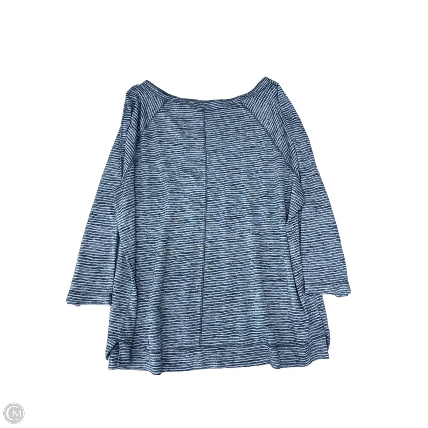 Top 3/4 Sleeve By Loft In Striped Pattern, Size: Xl