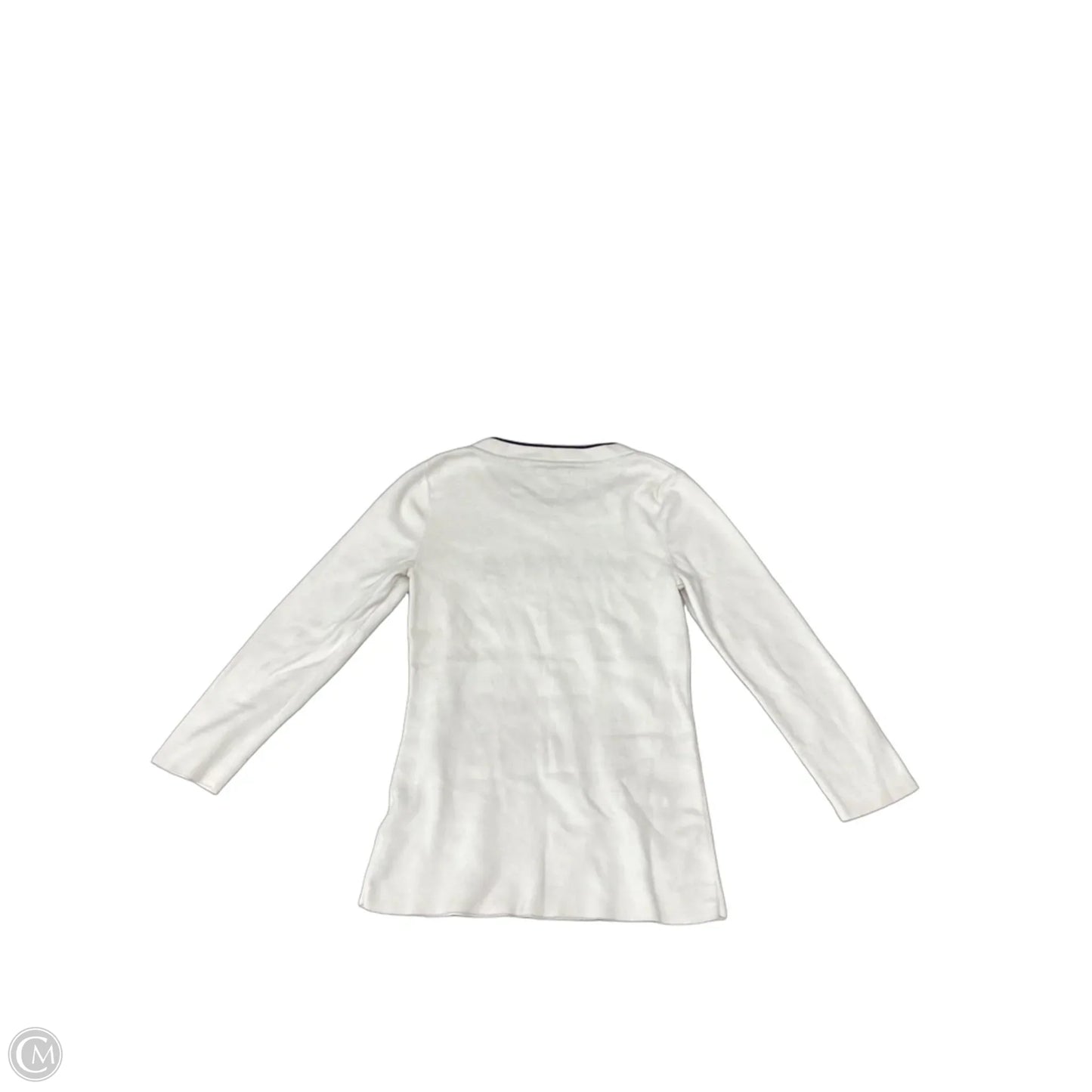 Top Long Sleeve By Tommy Hilfiger In White, Size: M