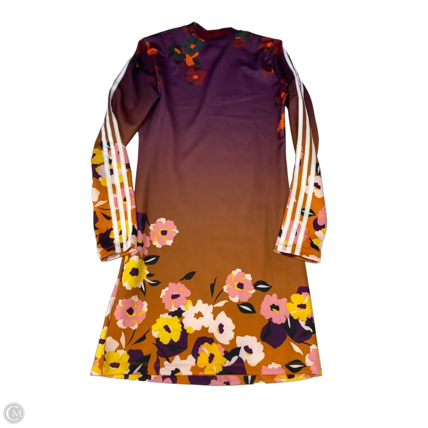 Athletic Dress By Adidas In Ombre Print, Size: M