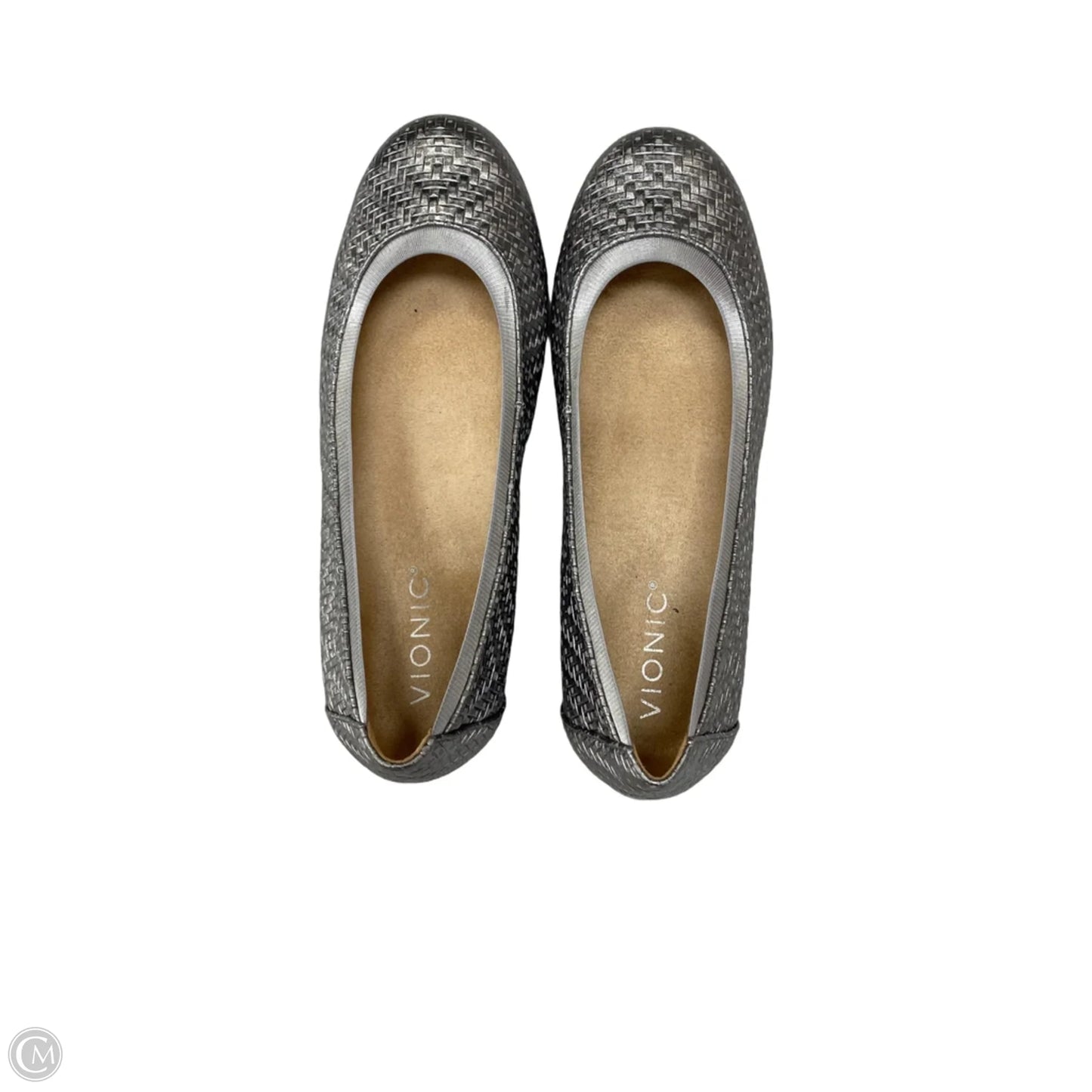 Shoes Flats By Vionic In Silver, Size: 6
