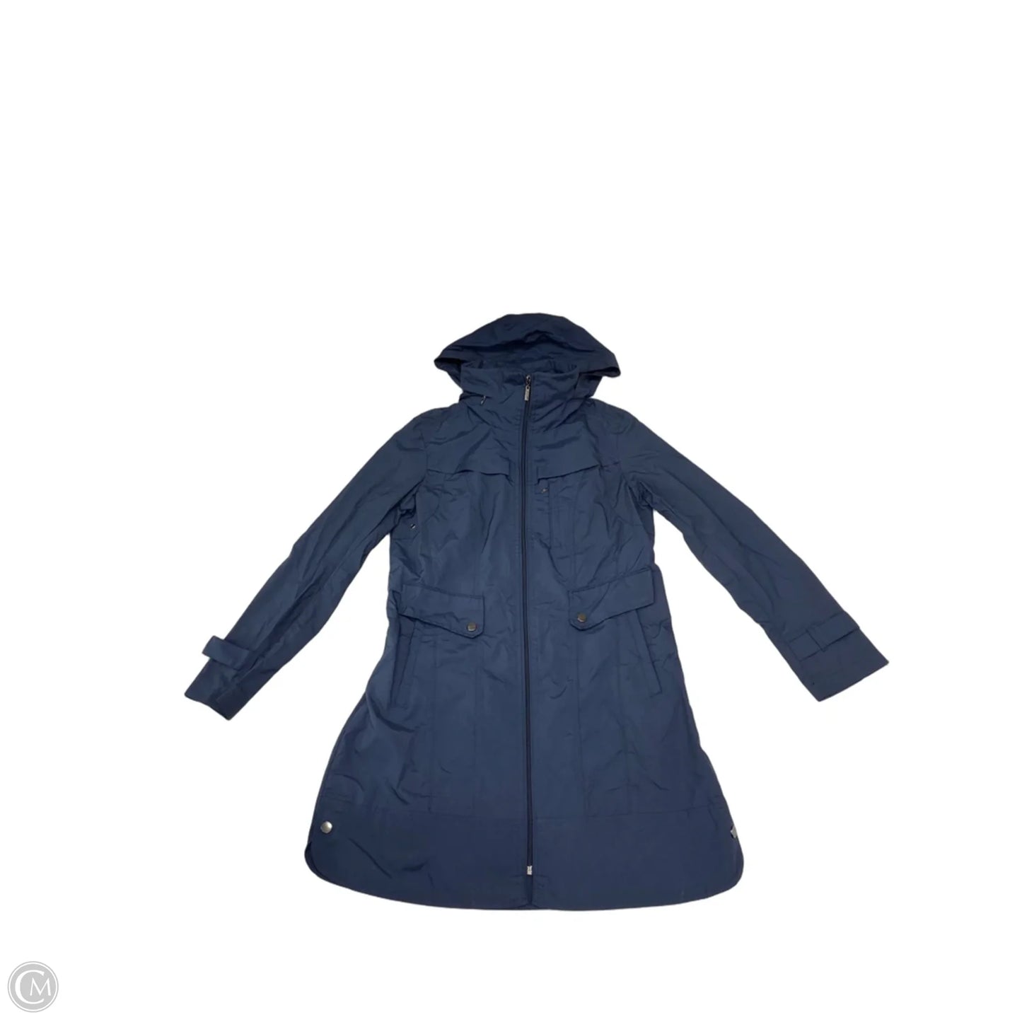 Coat Raincoat By Cole-haan In Navy, Size: S