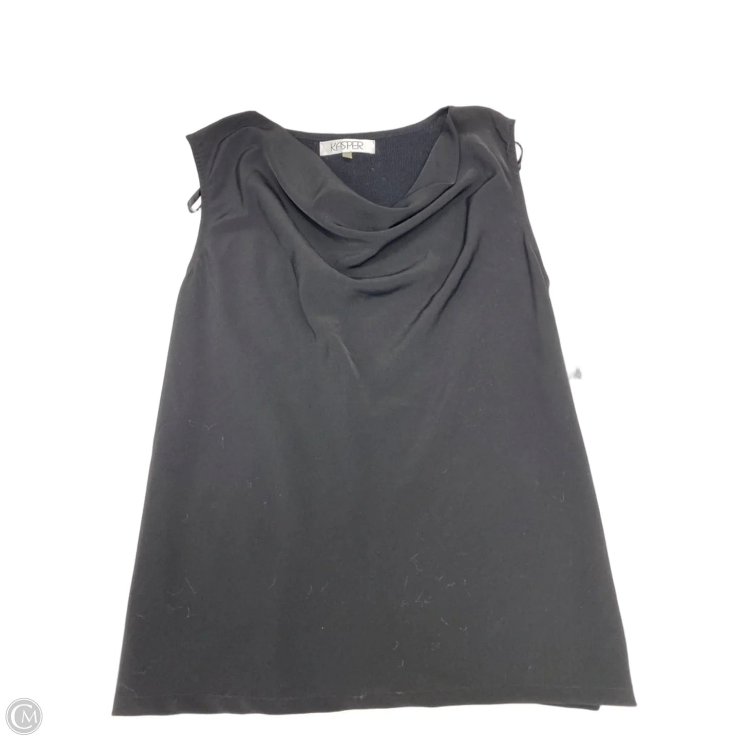 Blouse Sleeveless By Kasper In Black, Size: S