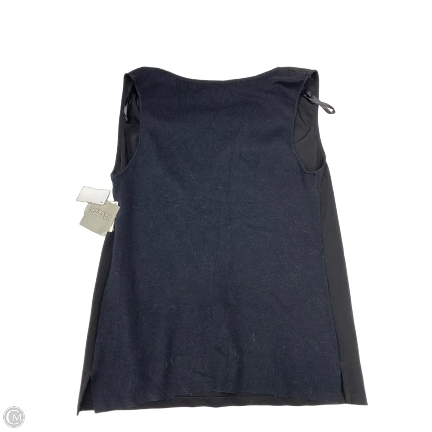 Blouse Sleeveless By Kasper In Black, Size: S