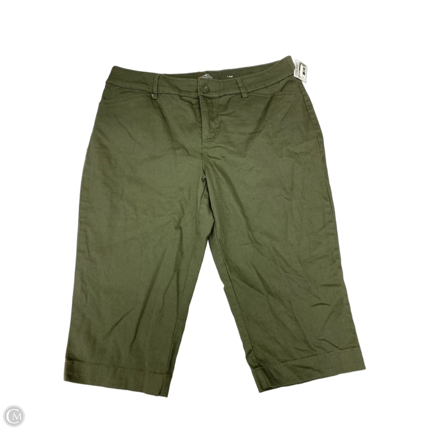Capris By St Johns Bay In Green, Size: 14p