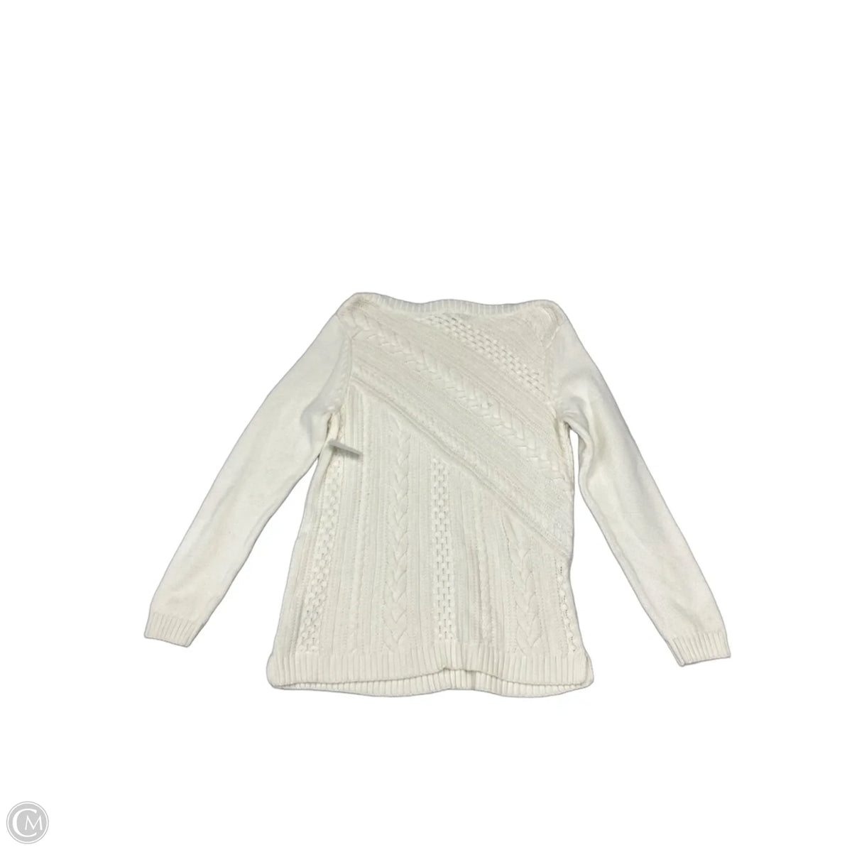 Sweater By Talbots In Ivory, Size: Lp