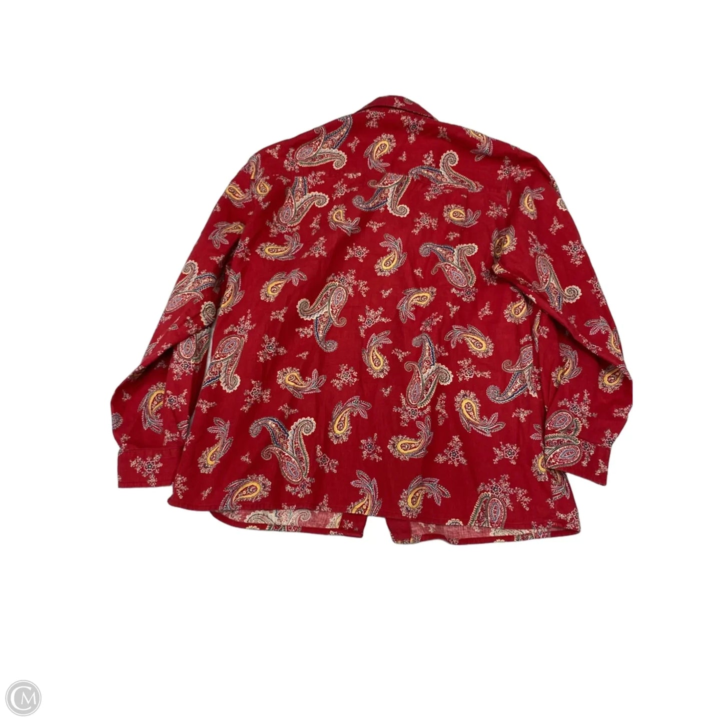 Top Long Sleeve By Talbots In Paisley Print, Size: Sp