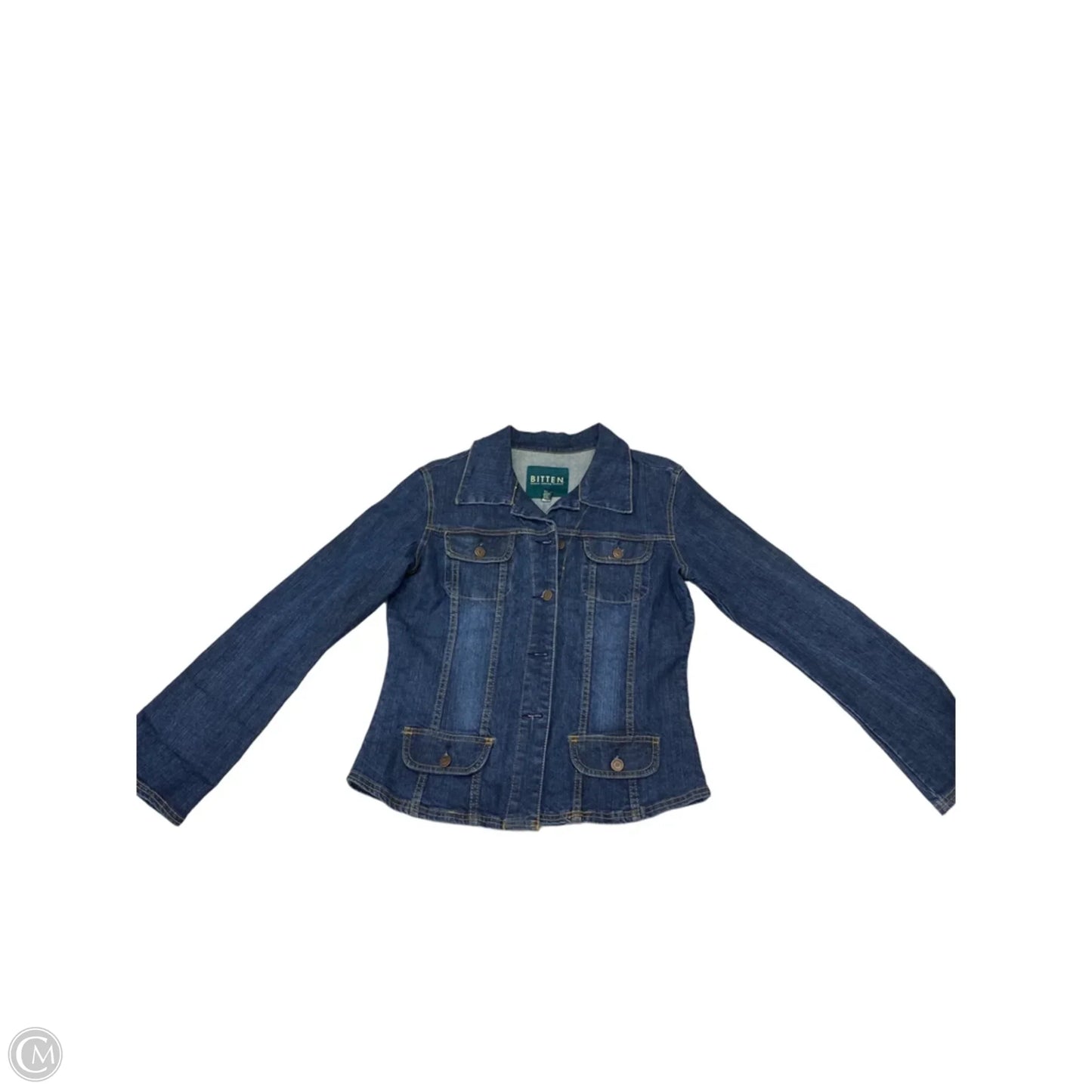 Jacket Denim By Bitten In Blue Denim, Size: Xl