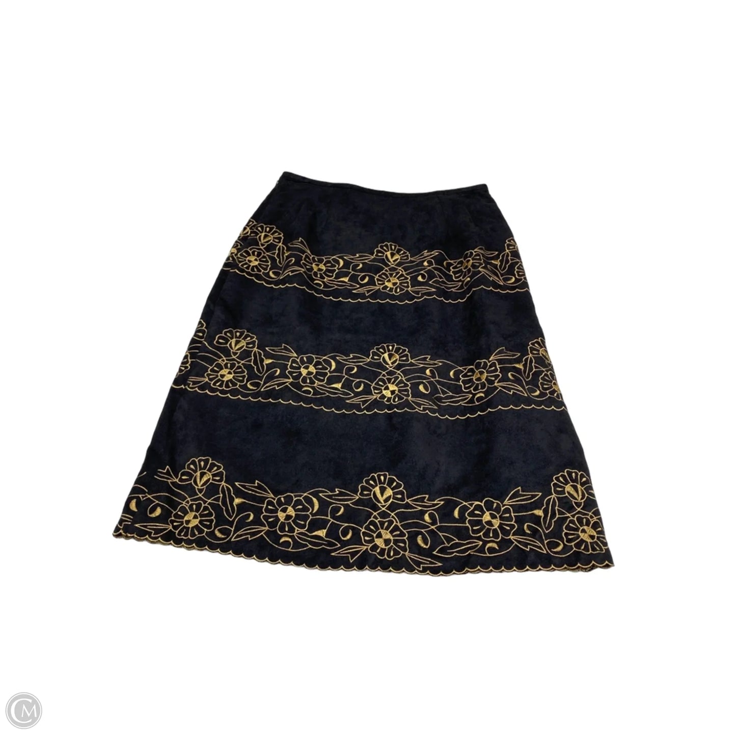 Skirt Midi By Clothes Mentor In Black & Tan, Size: 6