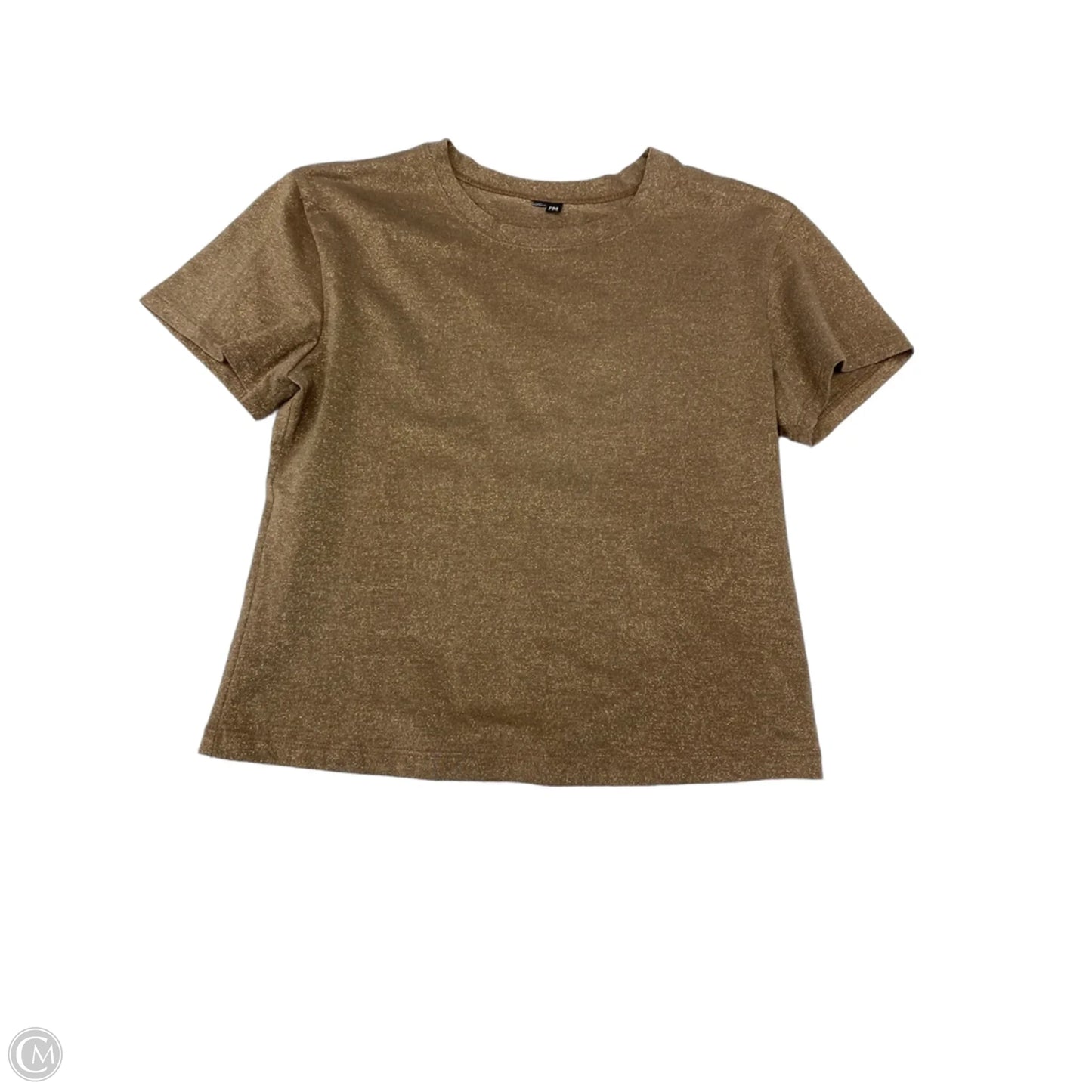 Top Short Sleeve By Clothes Mentor In Brown, Size: Mp