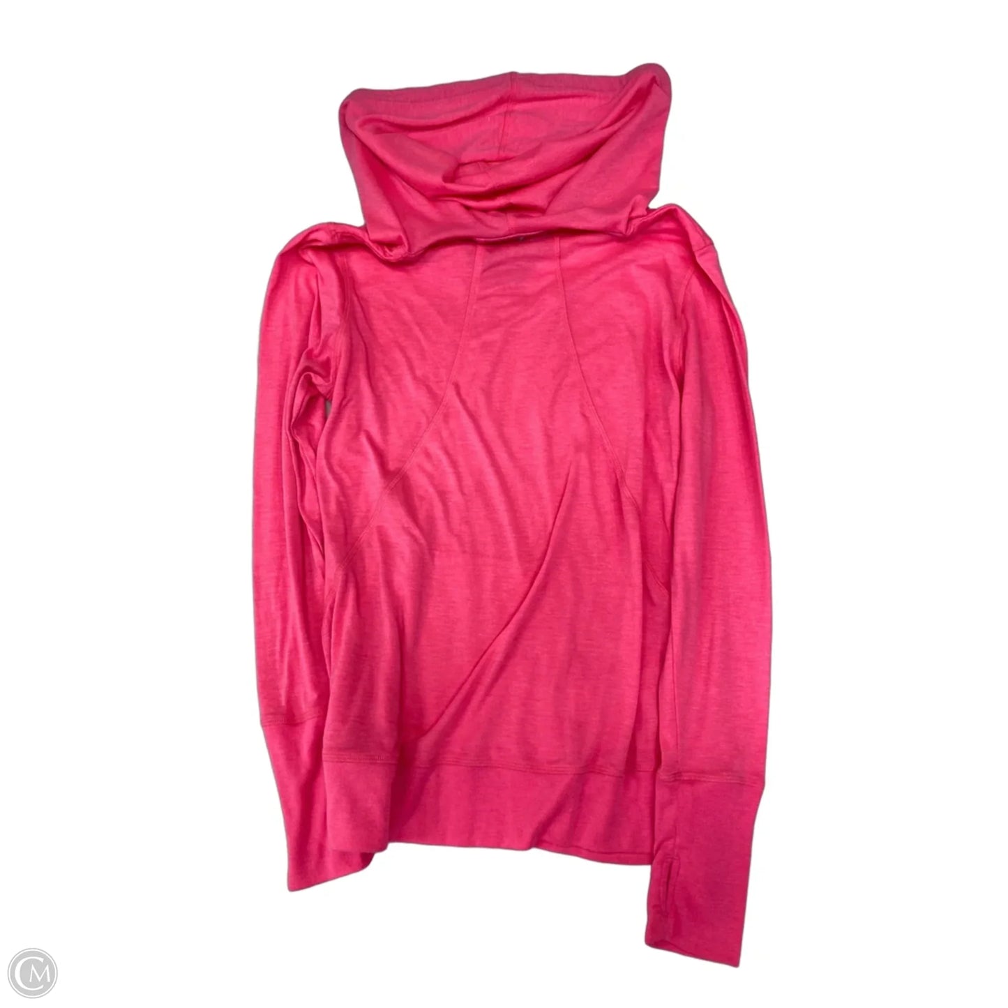 Athletic Top Long Sleeve Hoodie By Bally In Pink, Size: L