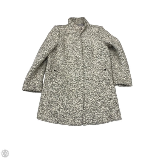 Coat Wool By Loft In Grey & White, Size: Mp