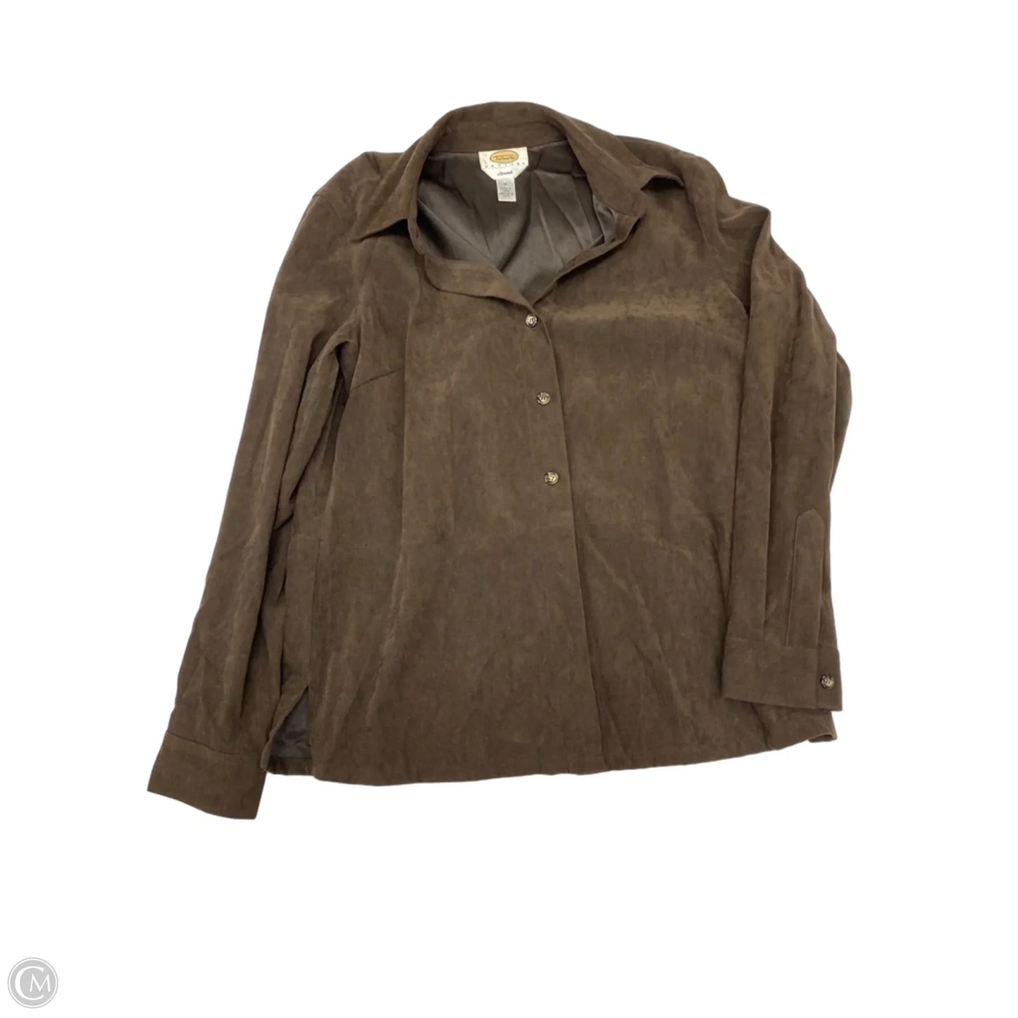 Top Long Sleeve By Talbots In Brown, Size: S