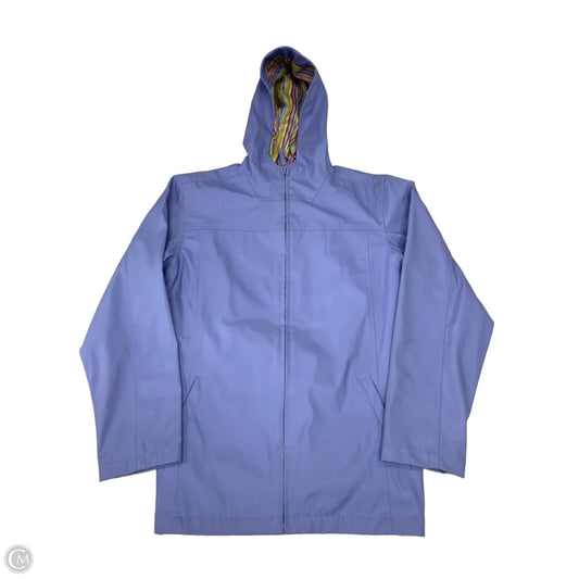 Coat Raincoat By Cmc In Purple, Size: M