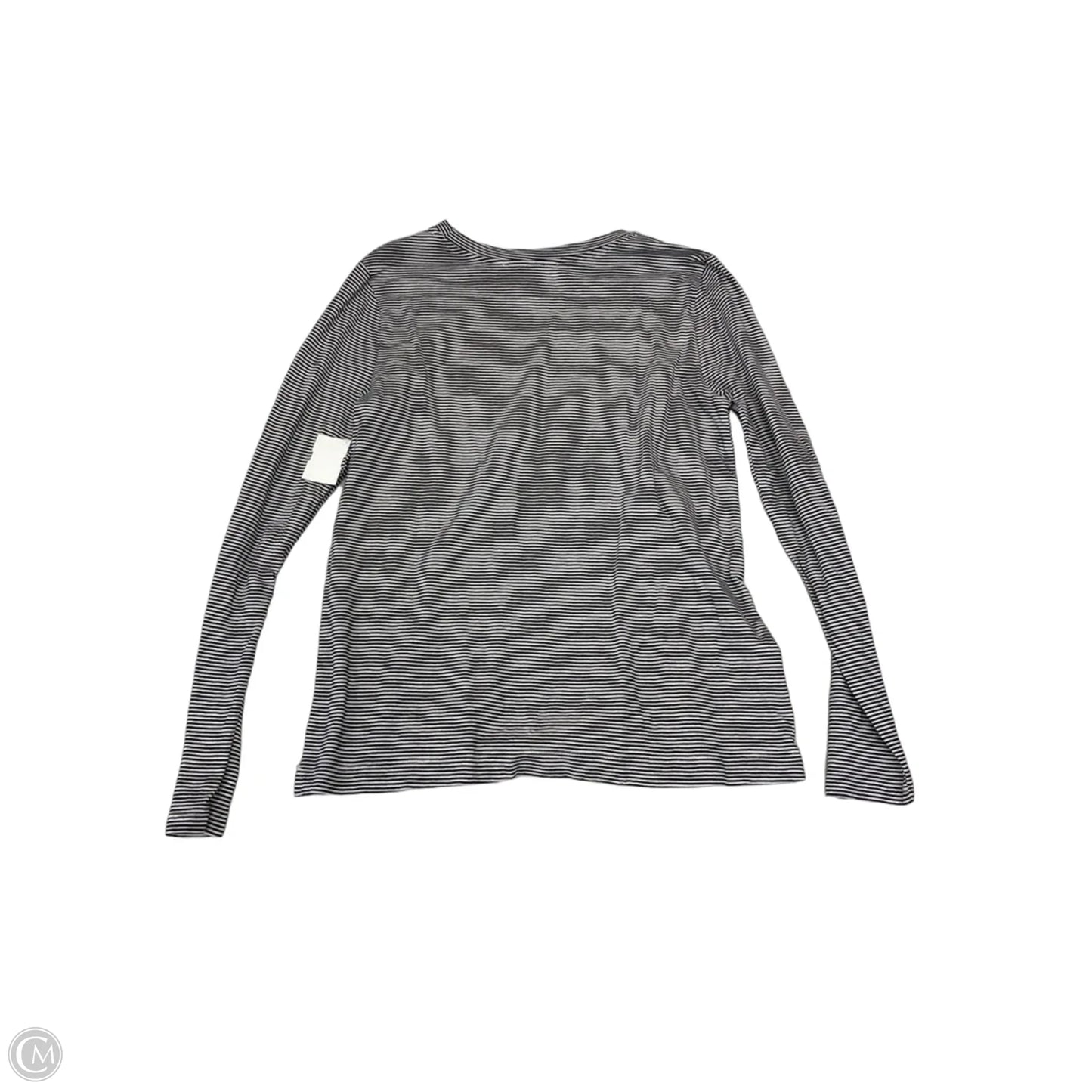Top Long Sleeve Basic By Loft In Striped Pattern, Size: M
