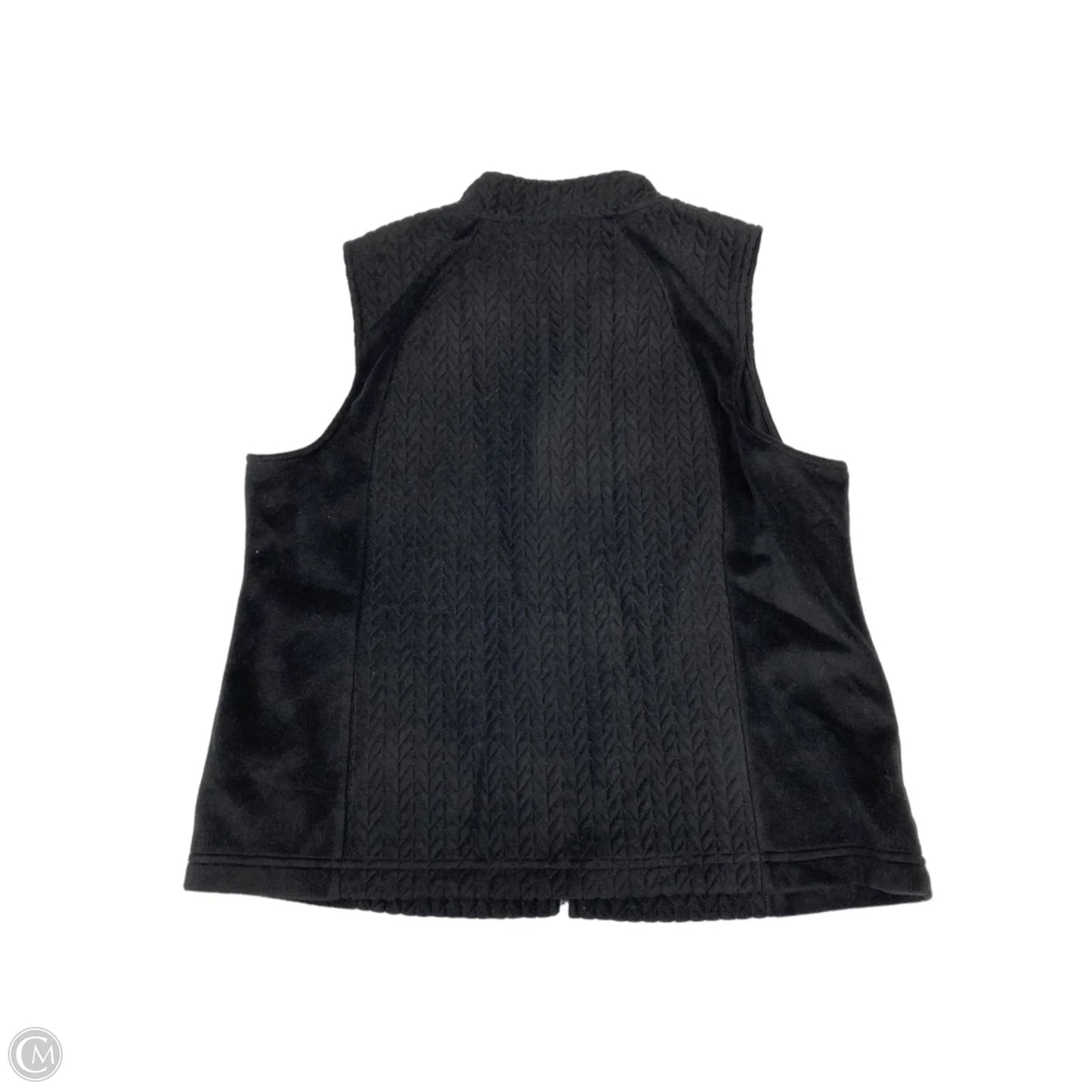Vest Fleece By Croft And Barrow In Black, Size: Xlp