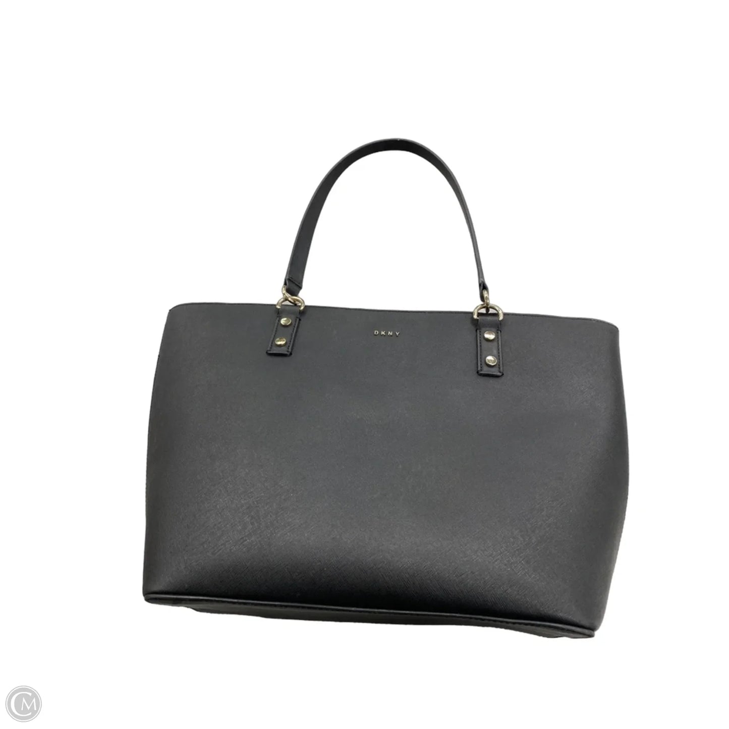 Tote Leather By Dkny, Size: Large