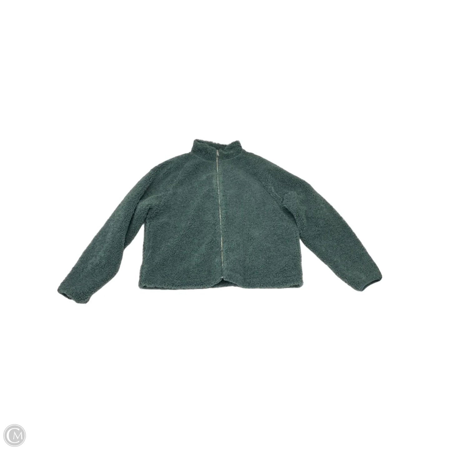Jacket Faux Fur & Sherpa By Cotton On In Green, Size: Xl