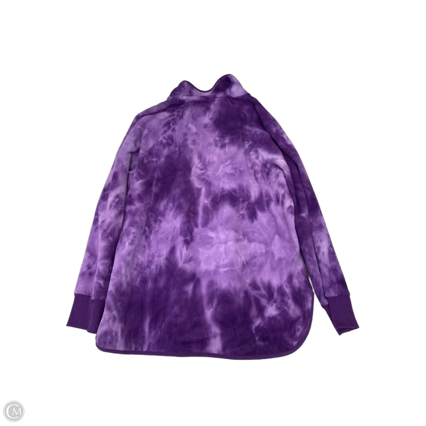 Jacket Fleece By Green Tea In Purple, Size: Xxl