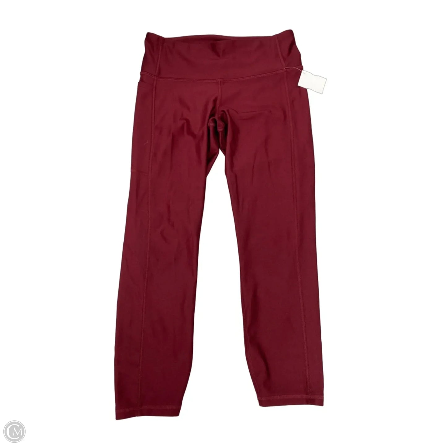 Athletic Leggings By Under Armour In Red, Size: M