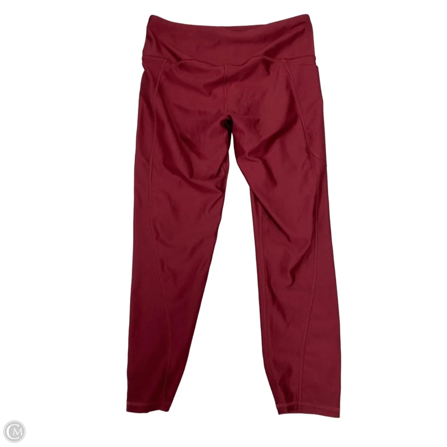 Athletic Leggings By Under Armour In Red, Size: M