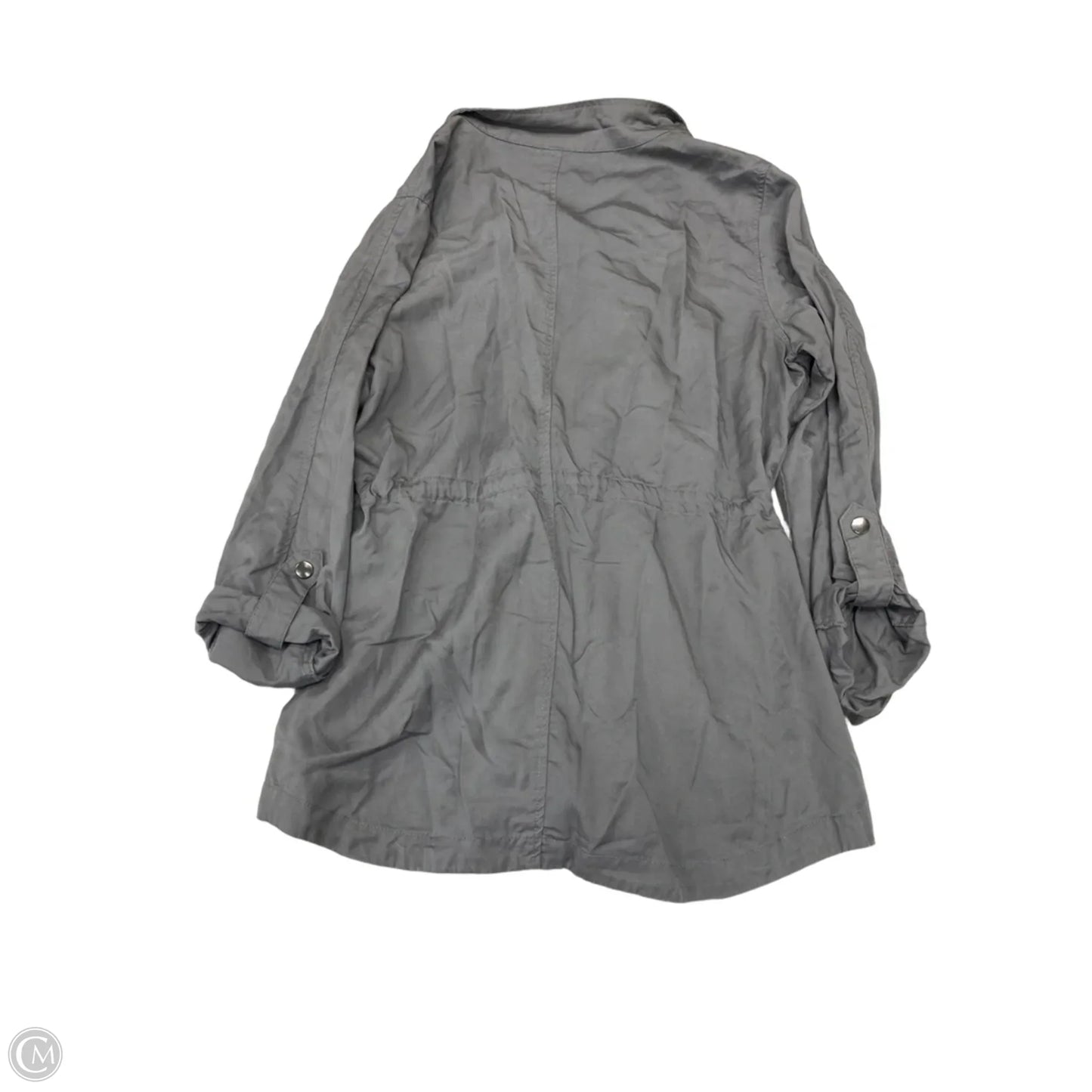 Jacket Shirt By Faded Glory In Grey, Size: L