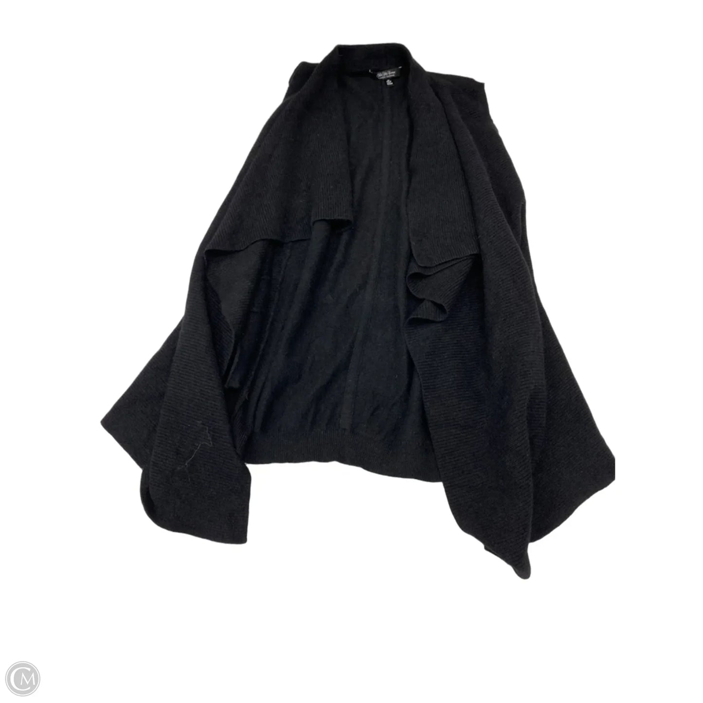 Sweater Cardigan Cashmere By Saks Fifth Avenue In Black, Size: S