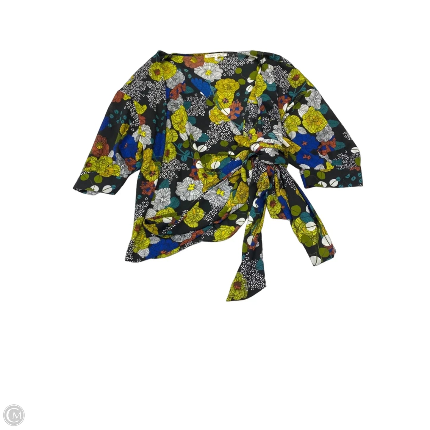 Blouse 3/4 Sleeve By Violet And Claire In Floral Print, Size: Xl