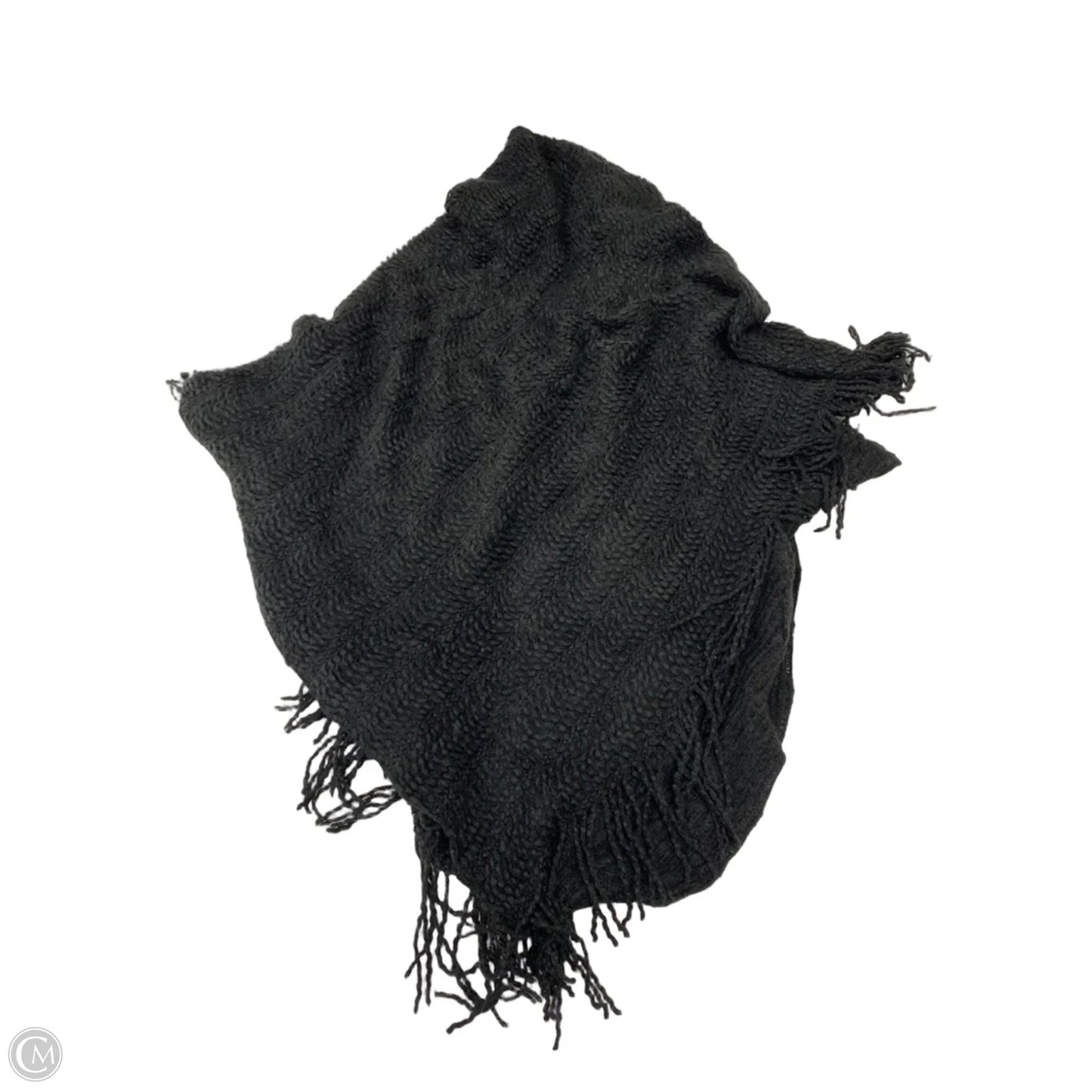 Shawl By Clothes Mentor In Black, Size: Osfm