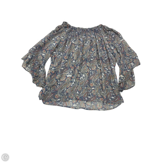Blouse 3/4 Sleeve By Dressbarn In Paisley Print, Size: 2x