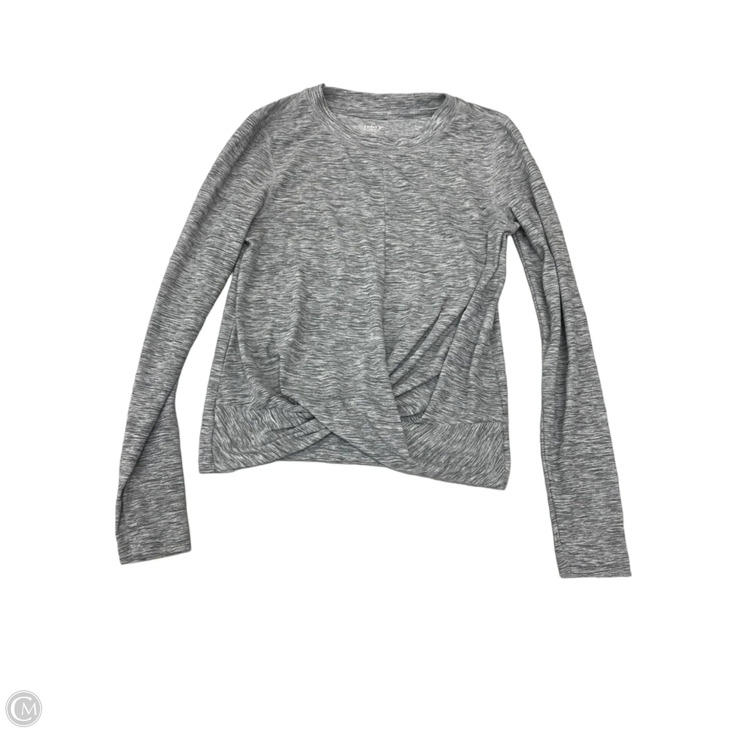 Athletic Top Long Sleeve Collar By Old Navy In Grey, Size: Xs