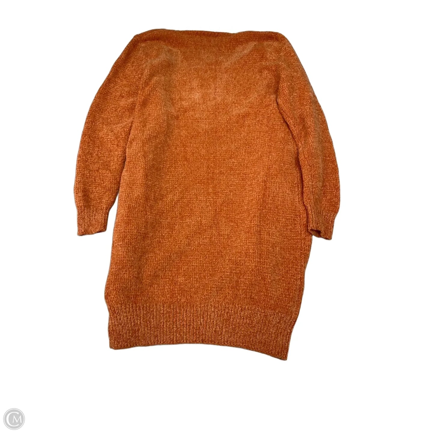Sweater Cardigan By Simply Southern In Orange, Size: S