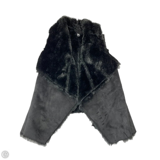 Vest Faux Fur & Sherpa By Wdny In Black, Size: L