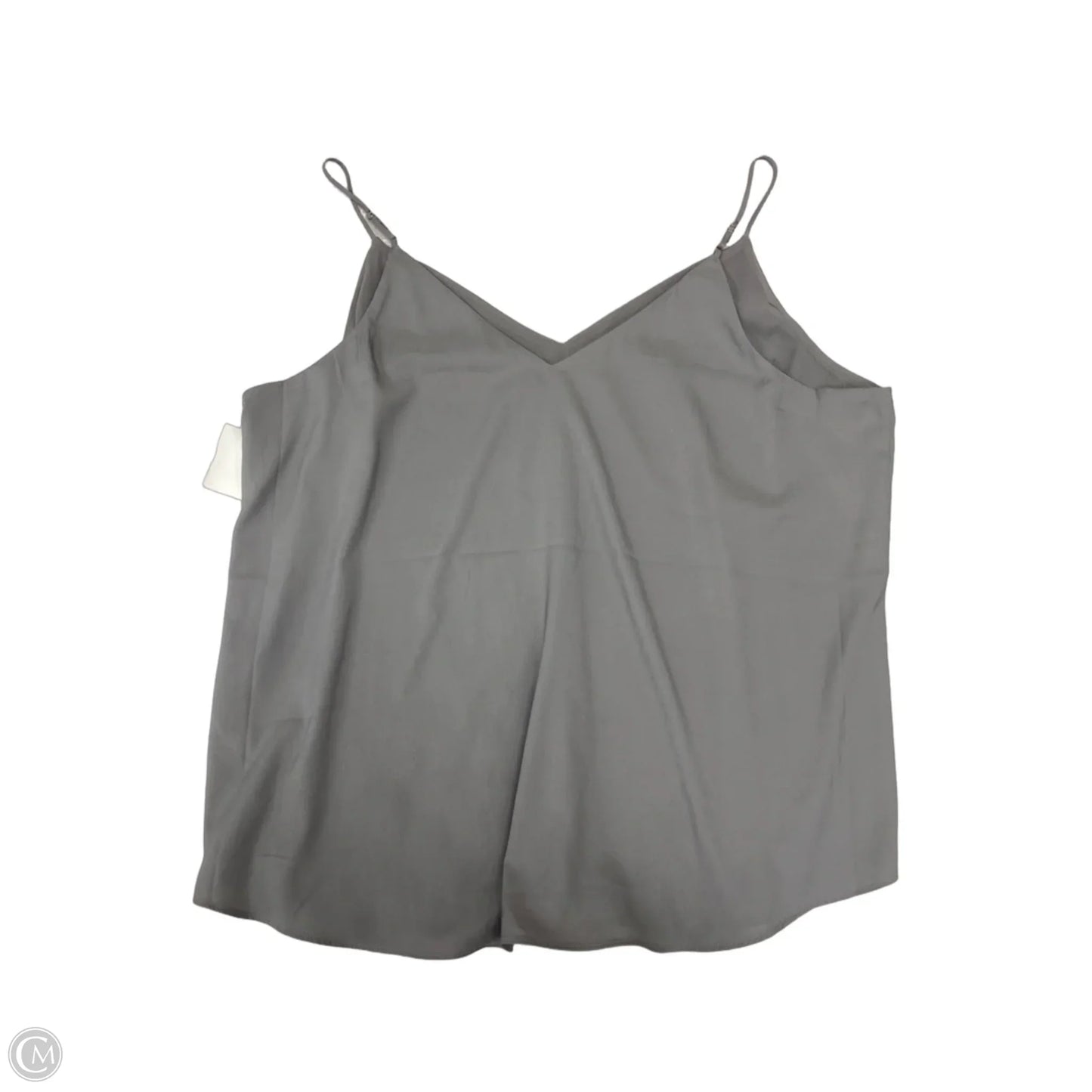 Blouse Sleeveless By Express In Grey, Size: Xl