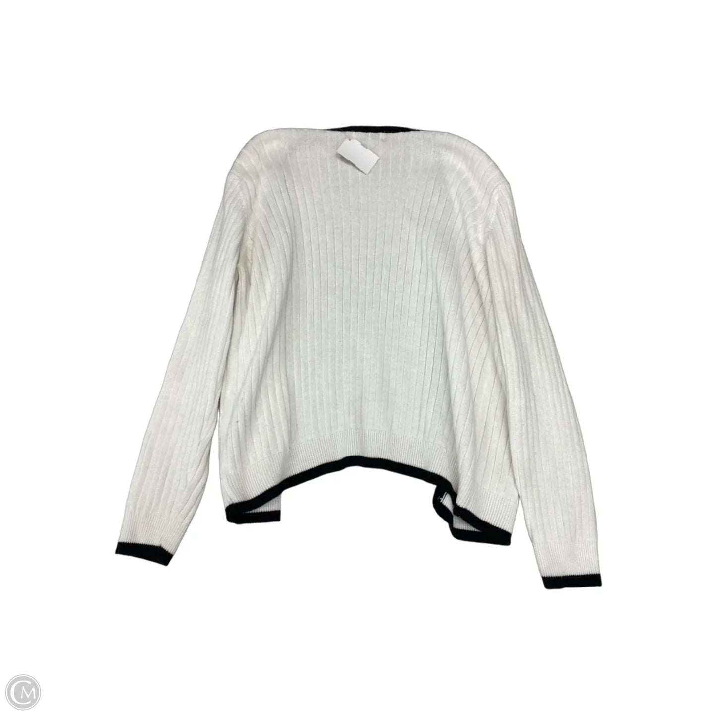 Cardigan By Jeanne Pierre In Black & White, Size: S
