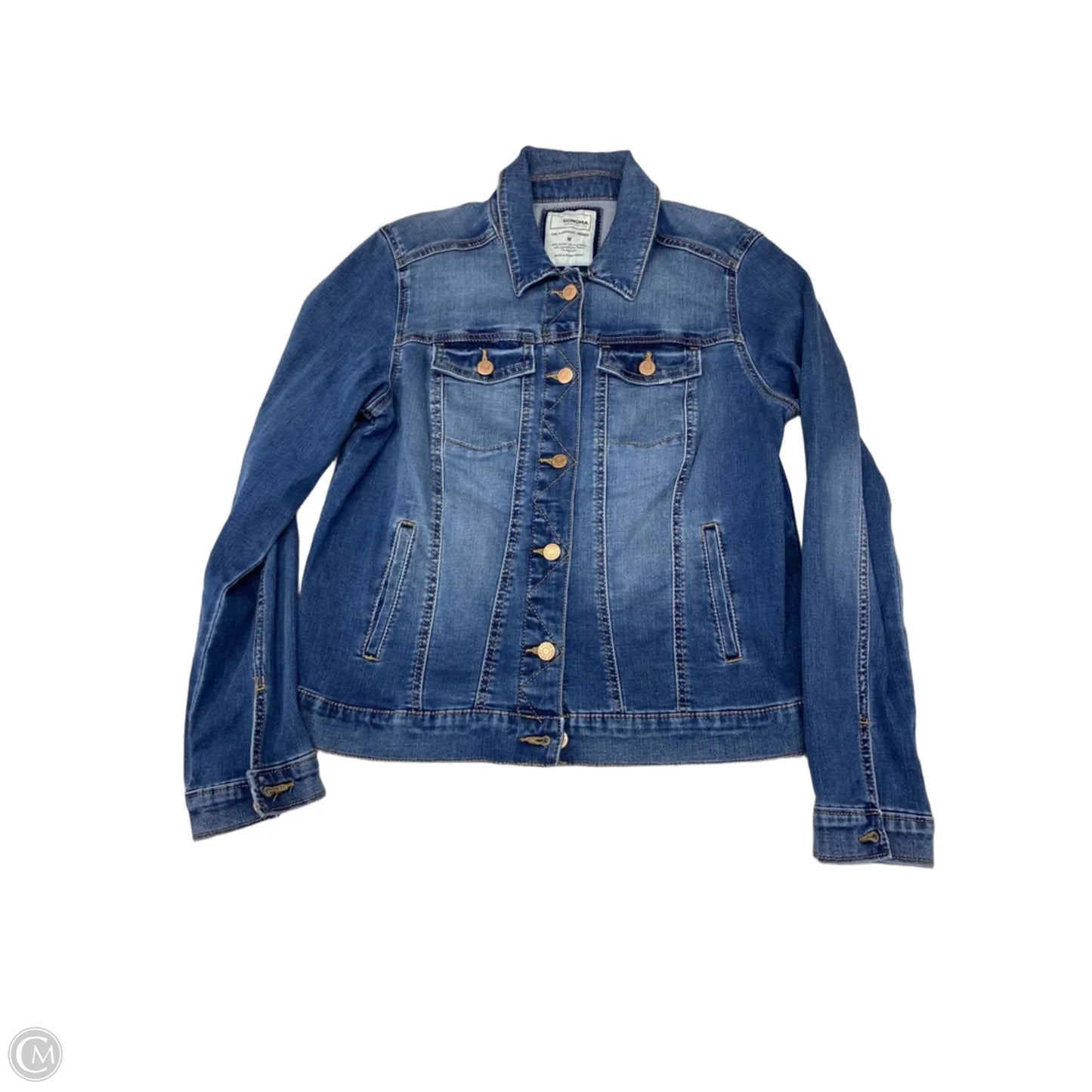 Jacket Denim By Sonoma In Blue Denim, Size: M