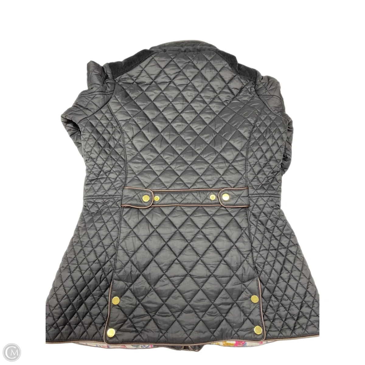 Jacket Puffer & Quilted By Joules In Black, Size: M