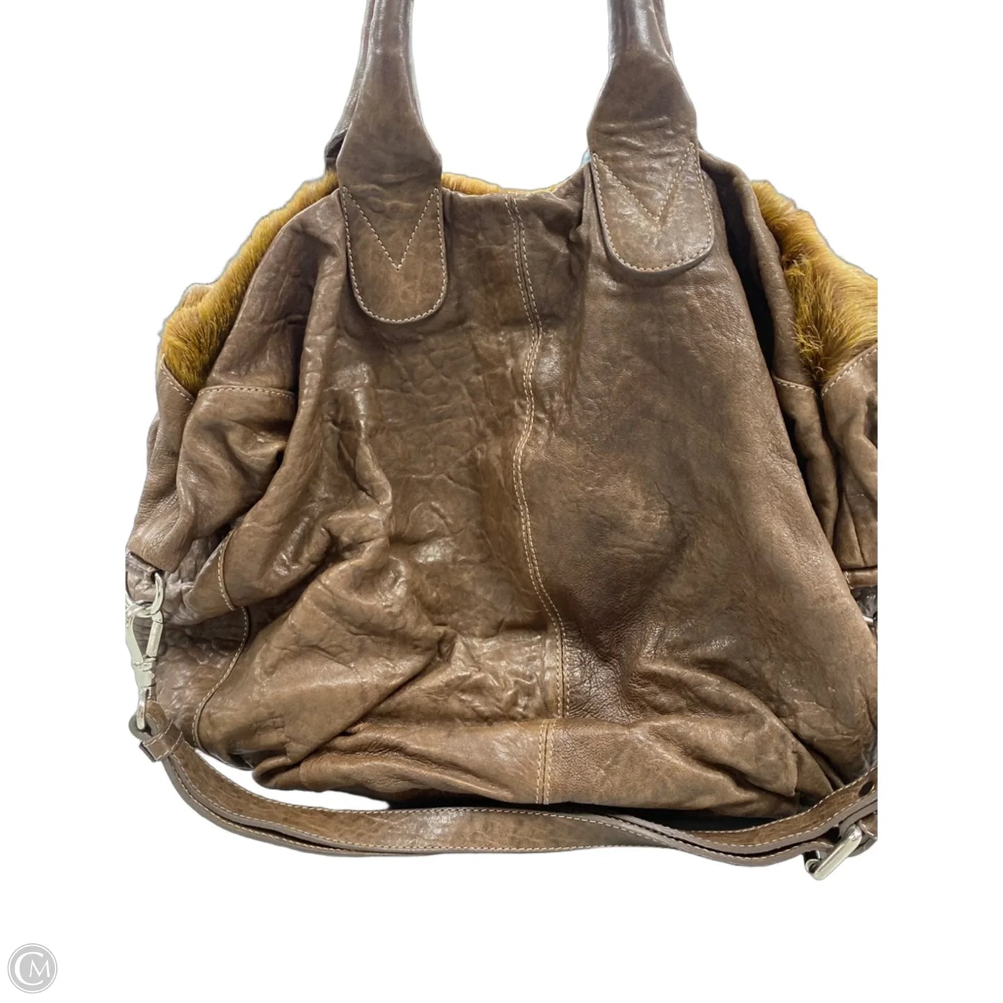 Tote Leather By Cma, Size: Large